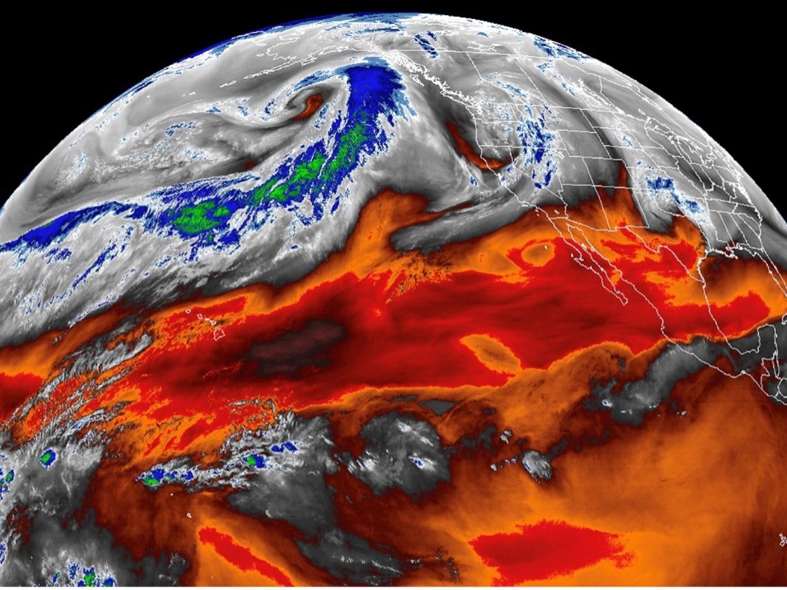 Naukowcy po raz pierwszy stworzyli zdjęcie rzeki atmosferycznej wyłącznie na podstawie danych satelitarnych / źródło: Pacific Northwest National Laboratory, PNNL, materiały prasowe
