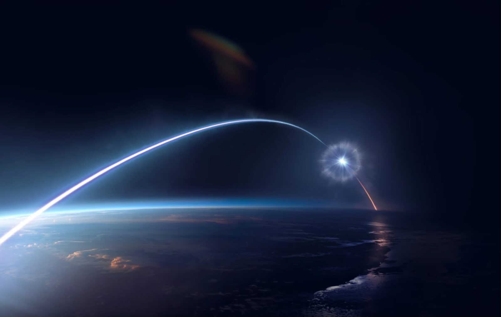 Neutralizacja rakiety hipersonicznej &#8211; wizualizacja /Fot. Northrop Grumman
