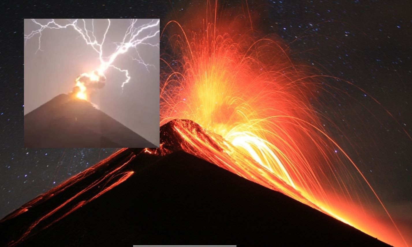 Volcán de Fuego w Gwatemali / źródło: Kevin Sebold, Wikimedia Commons, CC BY 3.0, zmienione
