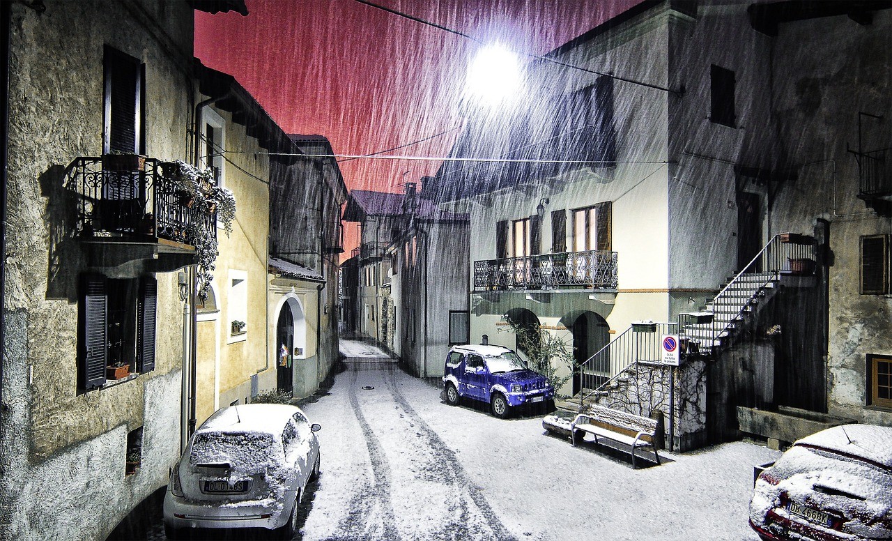Opady śniegu we Włoszech
