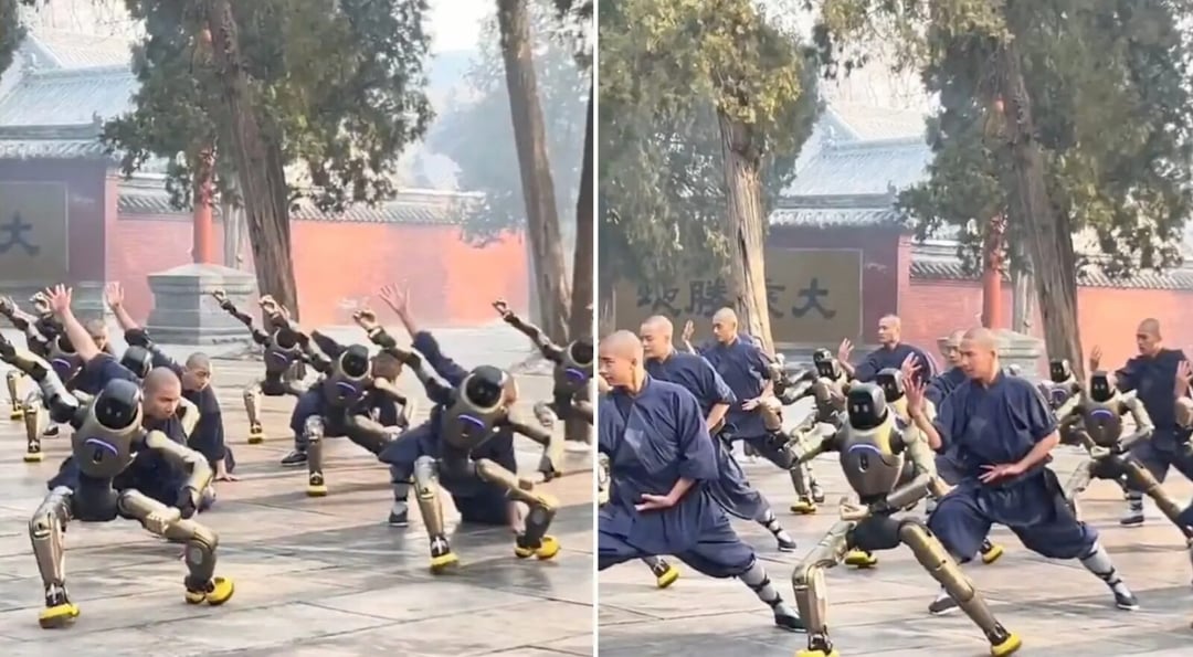 Roboty Agibot w świątyni Shaolin. Maszyny uczą się kung fu