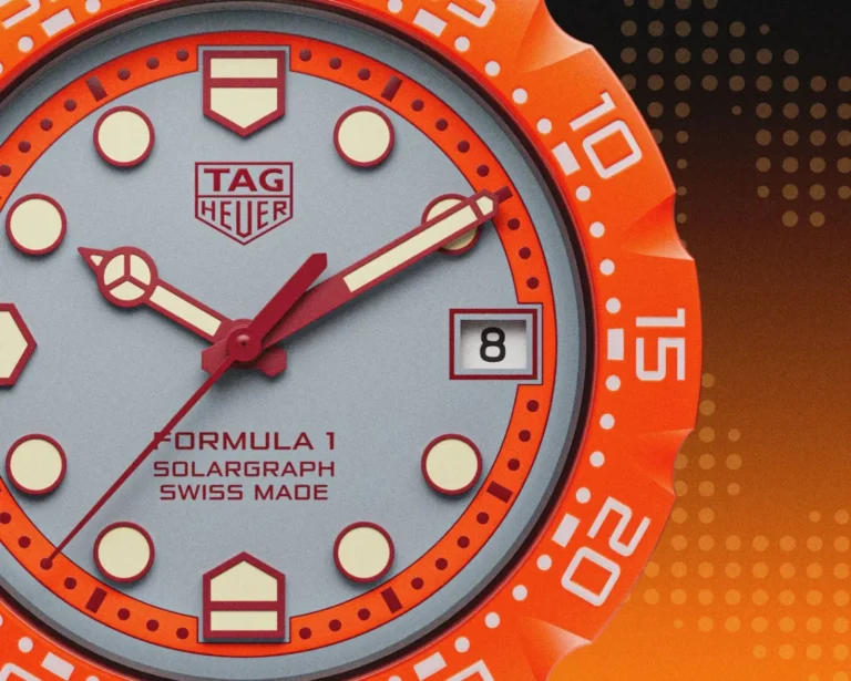 Pomarańczowy TAG Heuer ma specjalne zadanie. Upamiętnia koniec pewnej ery w Formule 1